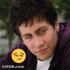 Man And Yellow Smiley Face Close Up GIF