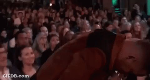 Man Applauding In Crowd GIF