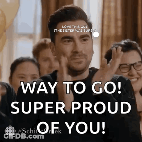 Man Applauding Saying Way To Go Super Proud Of You GIF