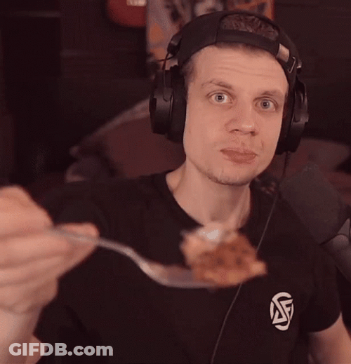 Man Appreciating His Meatloaf GIF