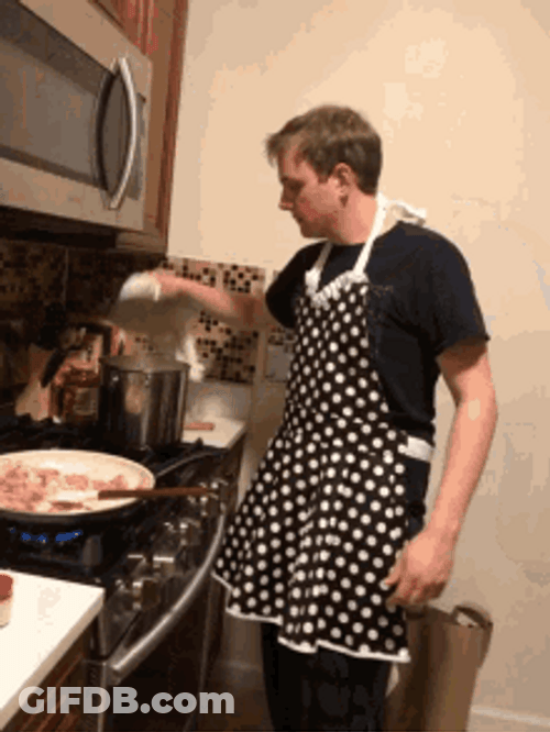 Man Approves Cooking GIF