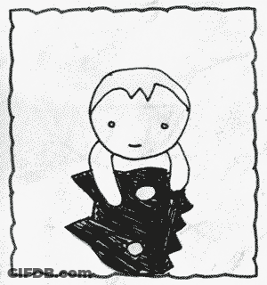 Man Arms Crossed Leaning Against Wall Hugged By Woman GIF