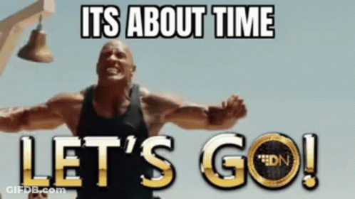 Man Arms Outstretched Saying Let's Go GIF