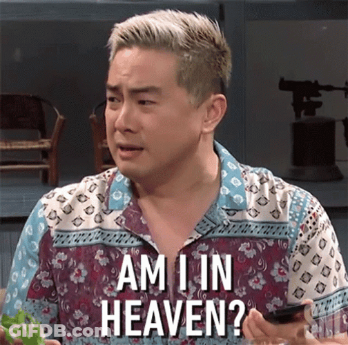 Man Asking Am I In Heaven GIF