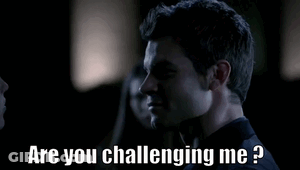 Man Asking Another Man If He Is Challenging Him GIF