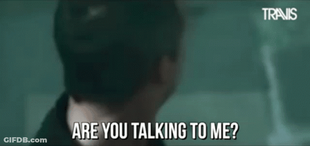 Man Asking Are You Talking To Me GIF