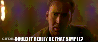 Man Asking Could It Really Be That Simple GIF