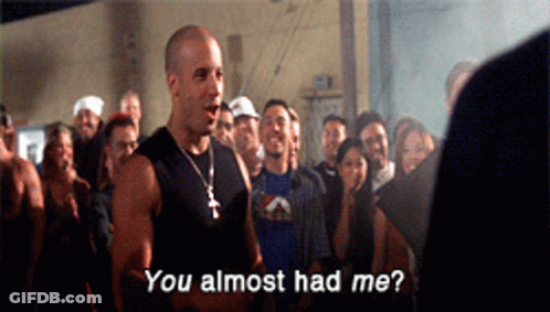 Man Asking Crowd You Almost Had Me GIF