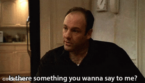 Man Asking If He Has Something To Say GIF