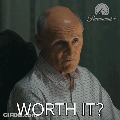 Man Asking If It's Worth It With Paramount Logo GIF