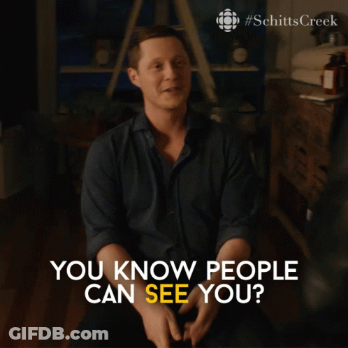 Man Asking If People Can See Him GIF