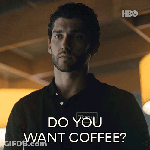Man Asking If Someone Wants Coffee GIF