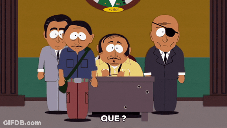 Man Asking Que South Park GIF