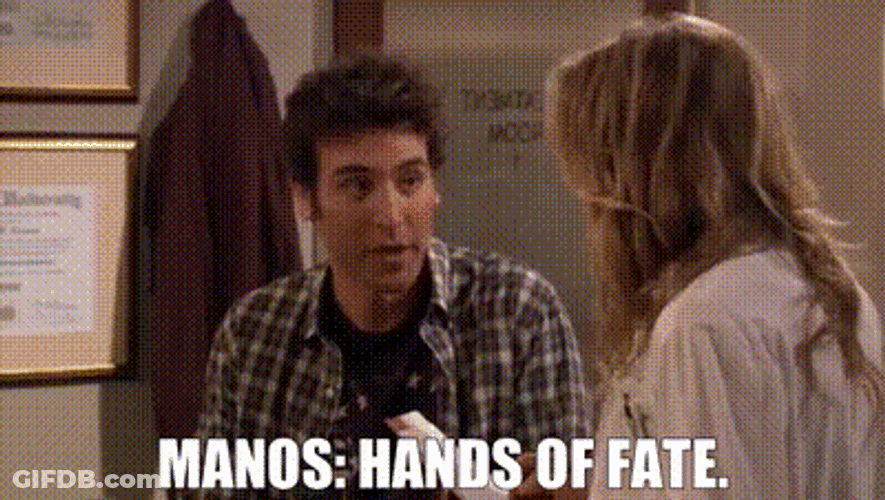 Man Asking Question If Hands Or Fate GIF