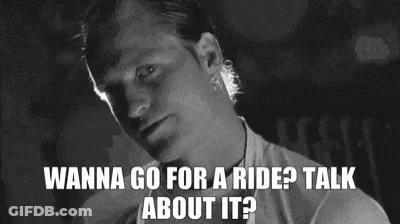Man Asking Wanna Go For A Ride GIF