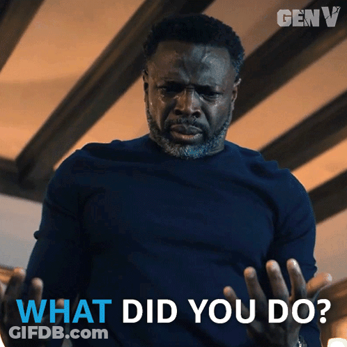 Man Asking What Did You Do GIF