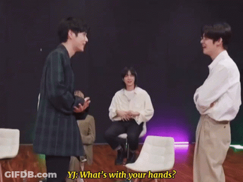 Man Asking What's With Your Hands GIF