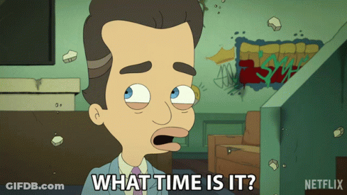 Man Asking What Time Is It On Netflix GIF