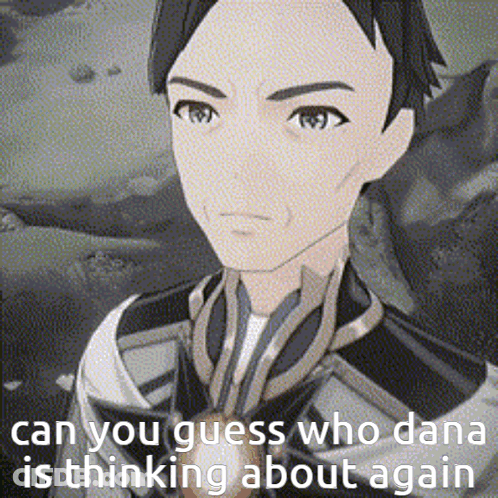 Man Asking Who Dana Is Thinking About Again GIF