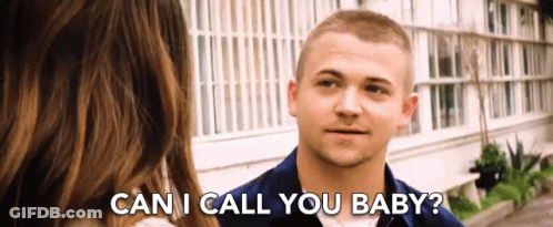 Man Asking Woman Can I Call You Baby GIF