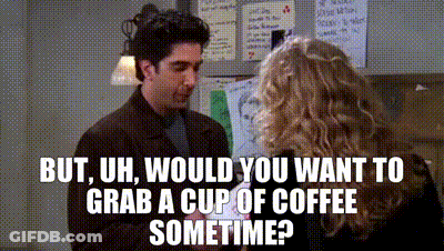 Man Asking Woman For Coffee GIF