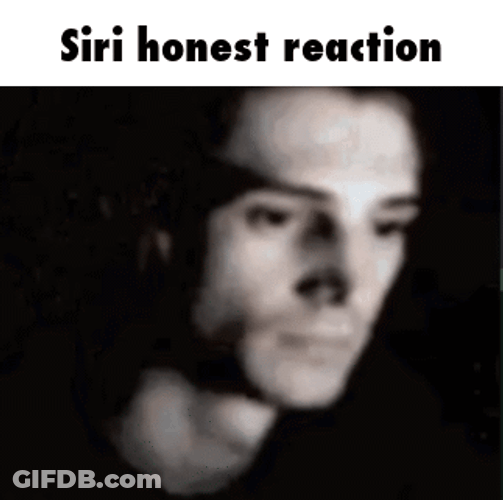 Man Asks Siri For An Honest Reaction GIF