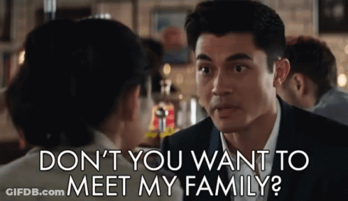 Man Asks Woman Don't You Want To Meet My Family GIF