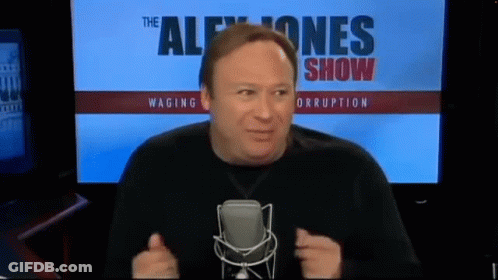 Man At Alex Jones Show Screen GIF