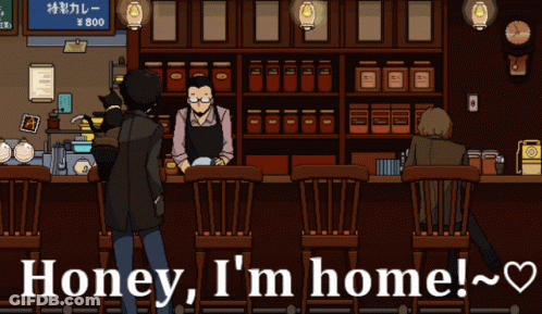 Man At Bar Honey I'm Home GIF