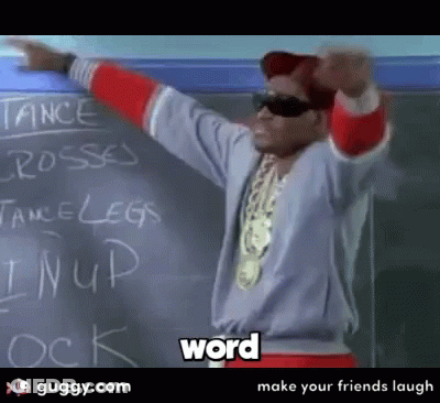 Man At Chalkboard Saying Word GIF