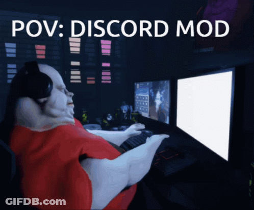 Man At Computer Pov Discord Mod GIF