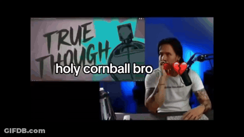 Man At Computer Saying Holy Cornball Bro GIF