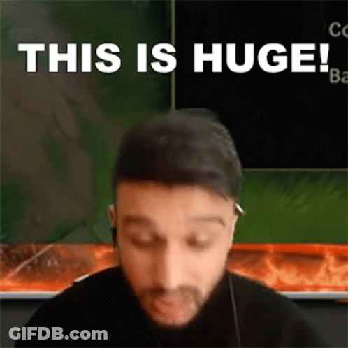 Man At Computer Saying This Is Huge GIF