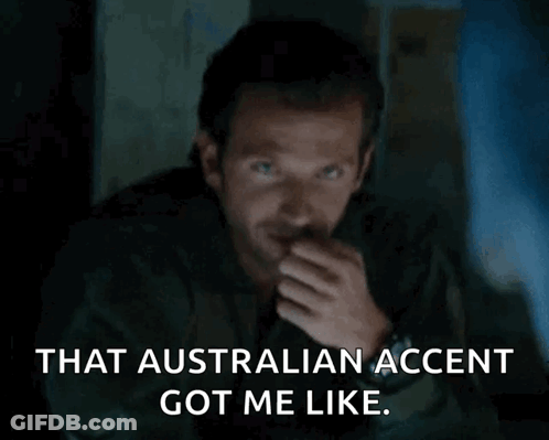 Man At Computer Says That Australian Accent Got Me Like GIF