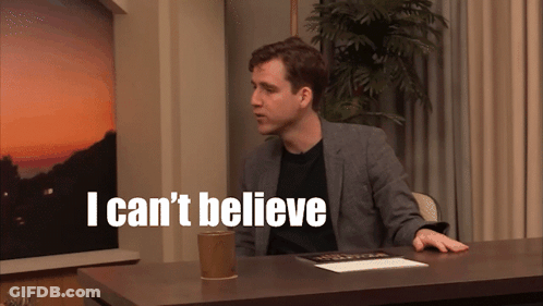 Man At Desk Saying I Can't Believe GIF