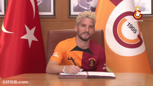Man At Desk With 1905 Flag GIF