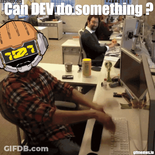 Man At Desk With Helmet Saying 127 GIF