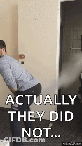 Man At Door Saying Actually They Did Not GIF