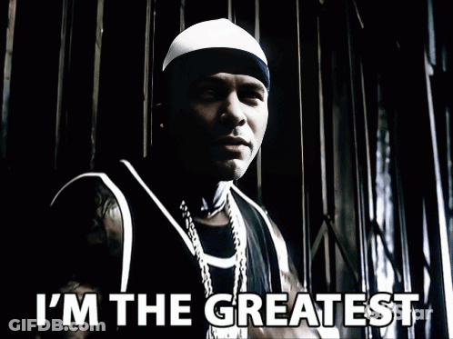 Man At Fence Says I'm The Greatest GIF