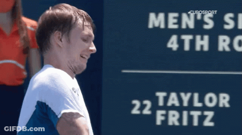 Man At Men's Tennis 4Th Round 22 Taylor Fritz GIF