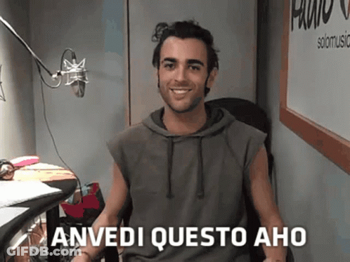 Man At Microphone Anvedi Questo Aho GIF