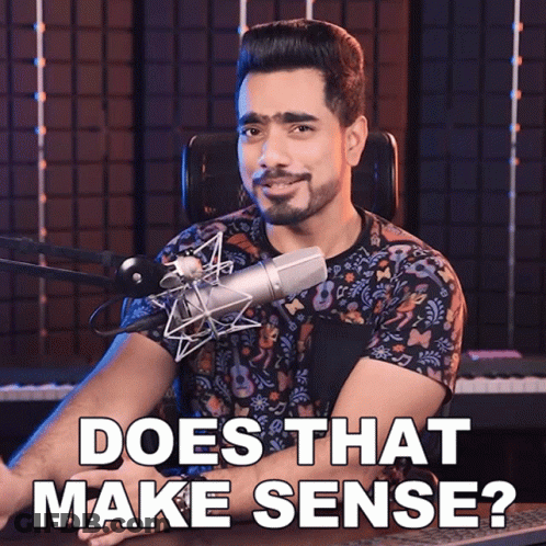 Man At Microphone Does That Make Sense GIF