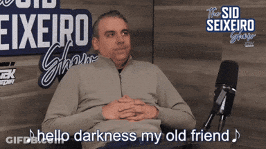 Man At Microphone Hello Darkness My Old Friend GIF