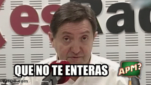 Man At Microphone Que No Te Enteras GIF