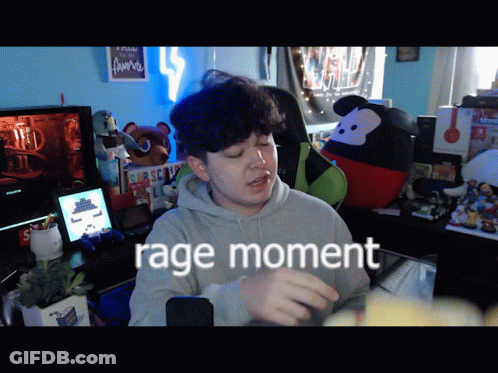 Man At Microphone Rage Moment GIF