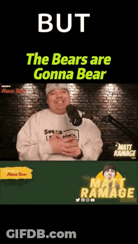 Man At Microphone Saying But The Bears Are Gonna Bear GIF