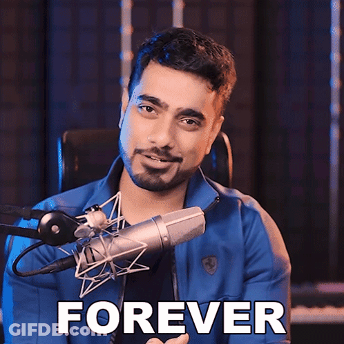Man At Microphone Saying Forever GIF