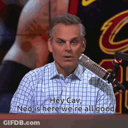 Man At Microphone Saying Hey Cav No Is Here We're All Good GIF