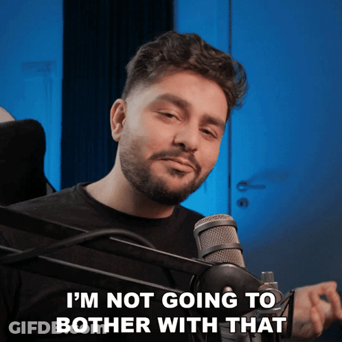 Man At Microphone Saying I'm Not Going To Bother GIF