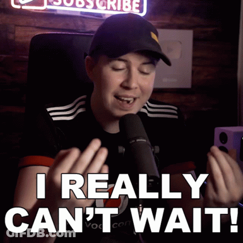 Man At Microphone Saying I Really Can't Wait GIF